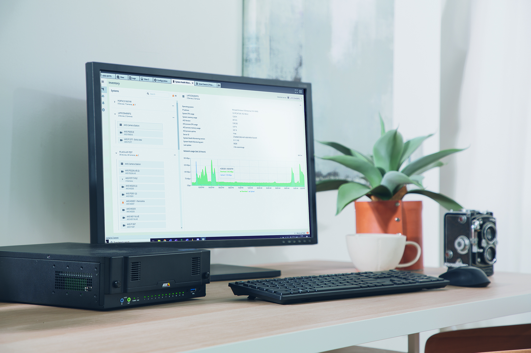Health monitoring for AXIS Camera Station Making sure your system is