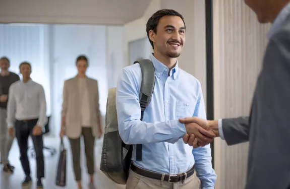 man taking part in Axis Certification Program