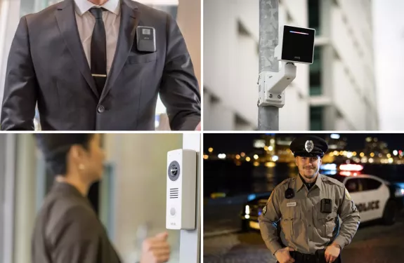Axis launches new products and solutions at GSX 2023, including the AXIS W110 Body Worn Camera, AXIS D2210-VE Security Radar, AXIS I8116-E Network Video Intercom, and AXIS W400 Body Worn Activation Kit