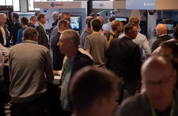 People at the roadshow in a room