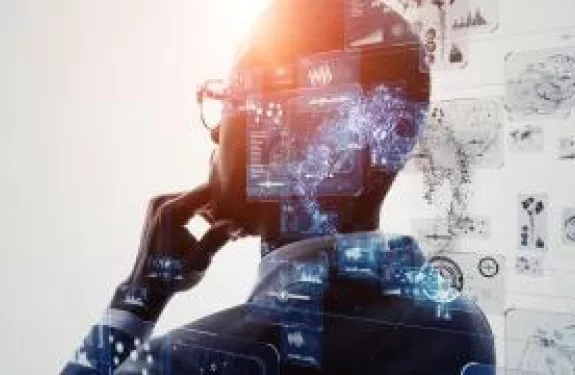 Man thinking new ideas