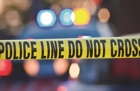 Police do not cross tape