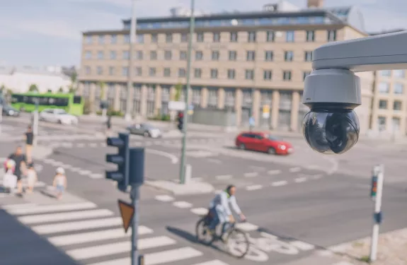 Camera overlooking a crossing