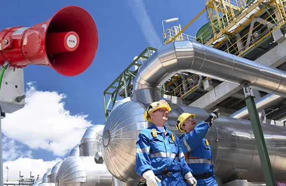 PPE Outdoors oil refinery walking