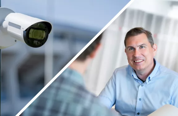 Andres Vigren a falar sobre se o mercado da vídeovigilância está preparado para as câmaras 8K.