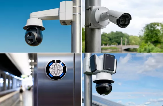 Tabla en la que se muestran cuatro de los nuevos productos presentados por Axis Communications. 