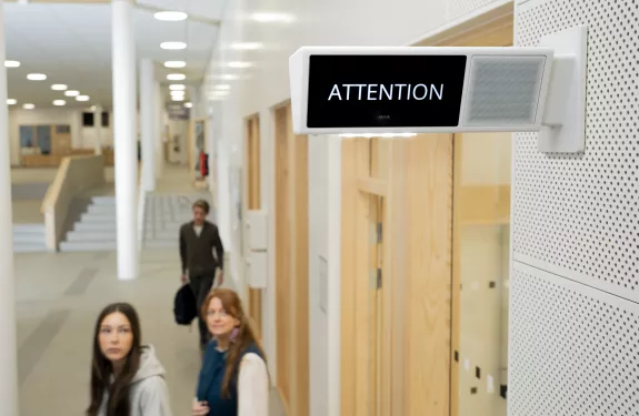 PA system speaker in school