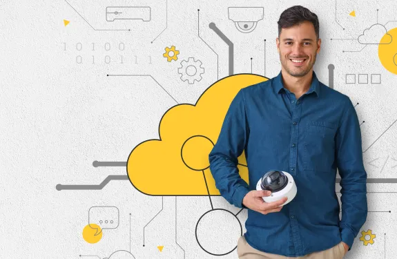 Conceptual image of cloud connect, managed service providers