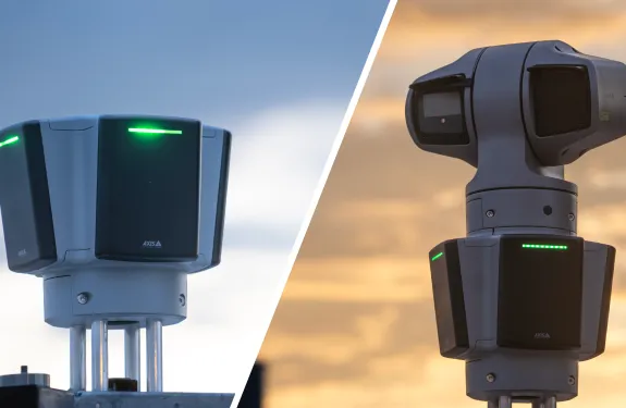 AXIS D2124-VE Radar paired with AXIS Q6225-LE PTZ Camera