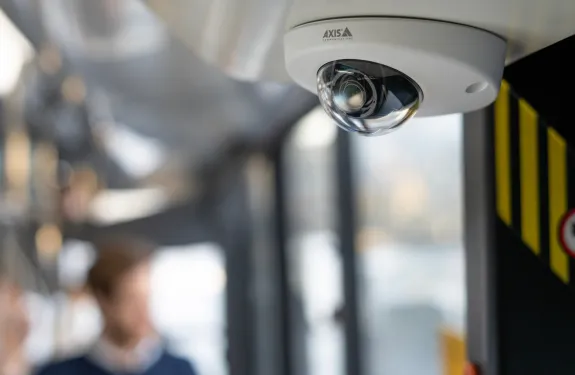 AXIS M3945-R Dome Camera onboard a bus