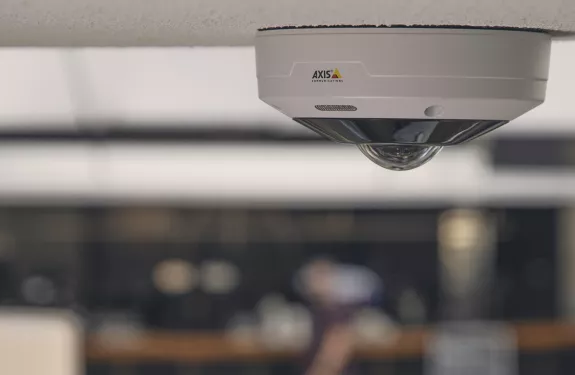 AXIS M4308-PLE an outdoor-ready mini dome offering panoramic overviews