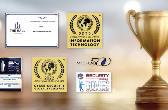 Axis Communications Recognized with Multiple Industry Awards in First Half of 2022