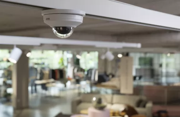 M3085 in ceiling overlooking storee