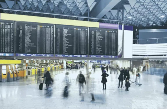 Arrival and departure area