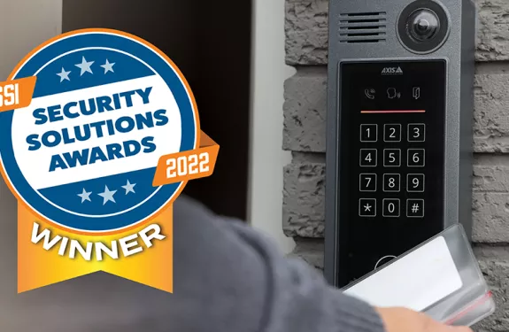 The access control component of this solution was recognized as a winner for the 2022 Security Solutions Awards sponsored by Security Sales & Integration