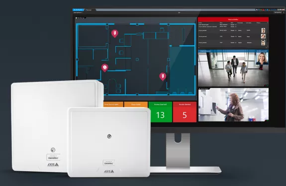AXIS Network Door Controllers - Powered by Genetec is an enterprise-grade solution that combines the latest in hardware and software innovation. The all-in-one offering has Genetec™ access control software running directly on Axis Network Door Controllers, making it easy and quick to deploy and maintain.