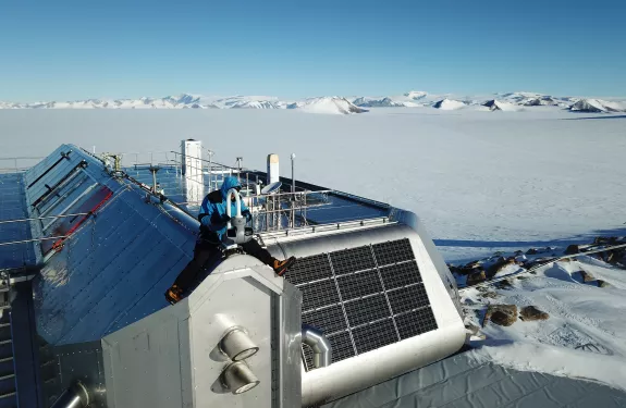 Axis camera on Antarctica