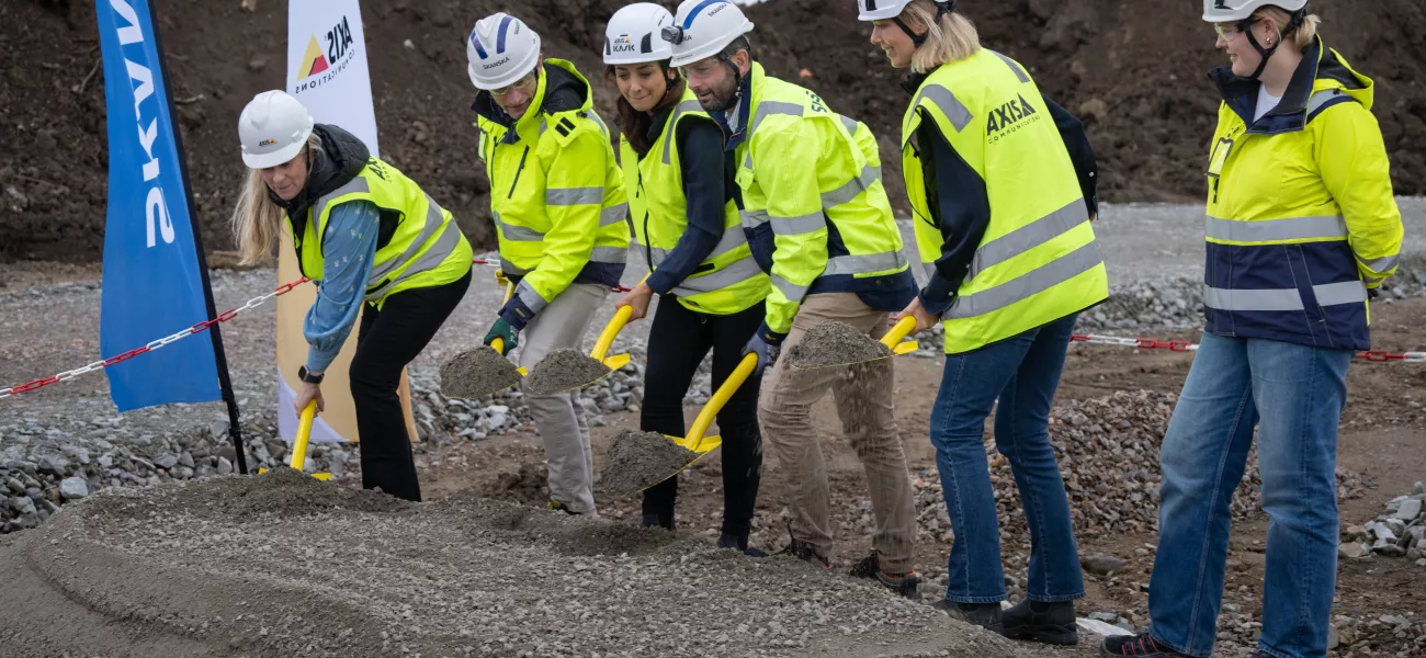 Ground breaking for Axis new office and logistics building