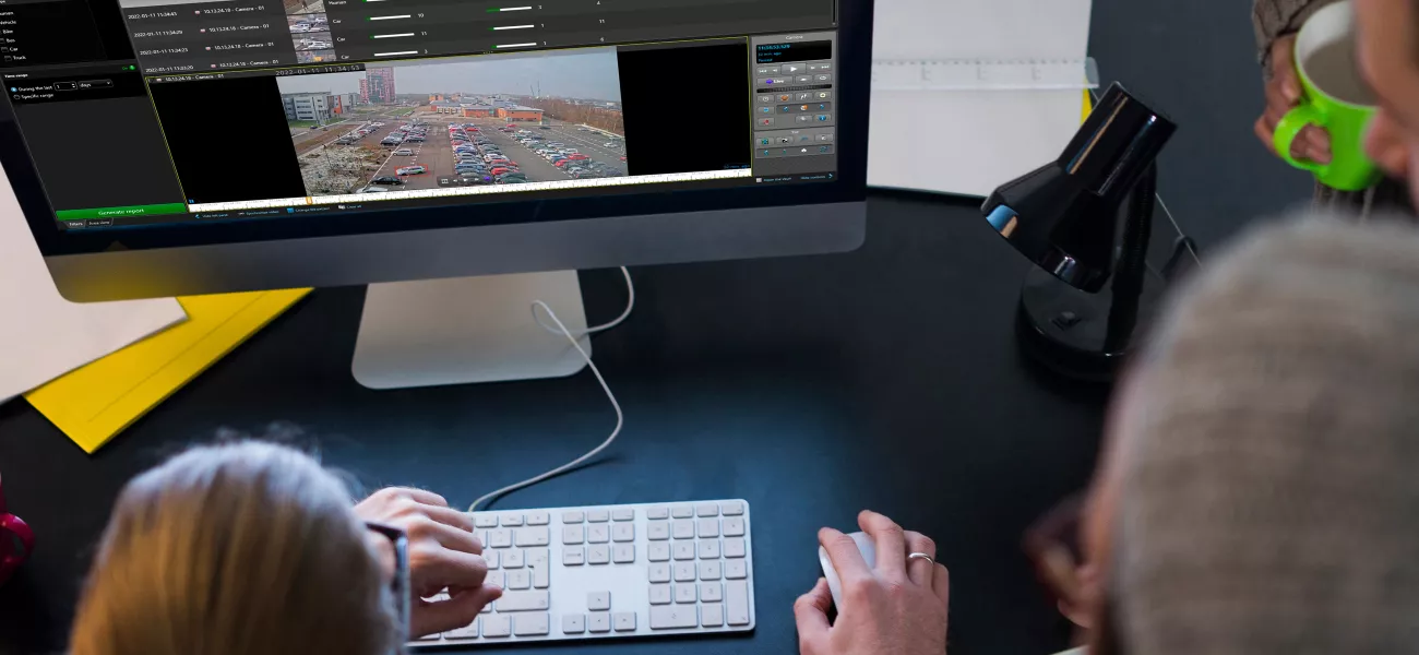 Operators using forensic search in Genetec