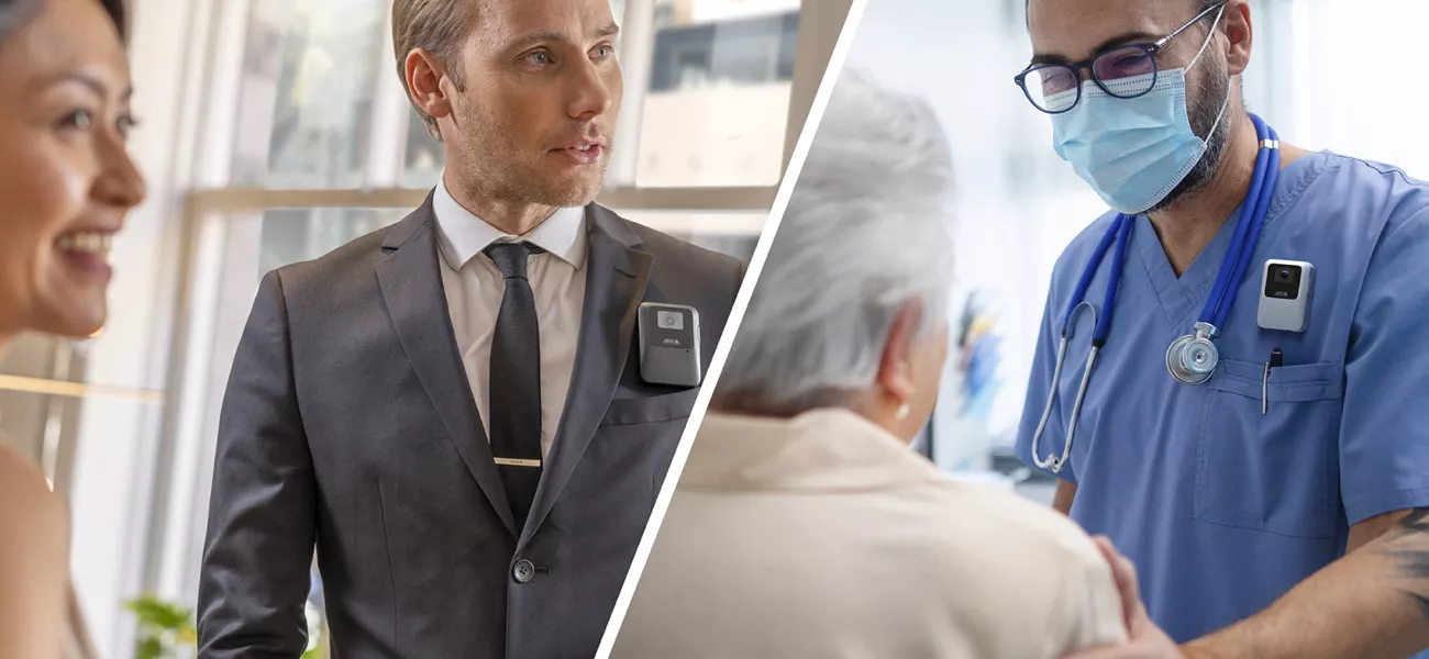 Leveraging the benefits of wearable cameras in healthcare and retail with AXIS W110 Body Worn Camera