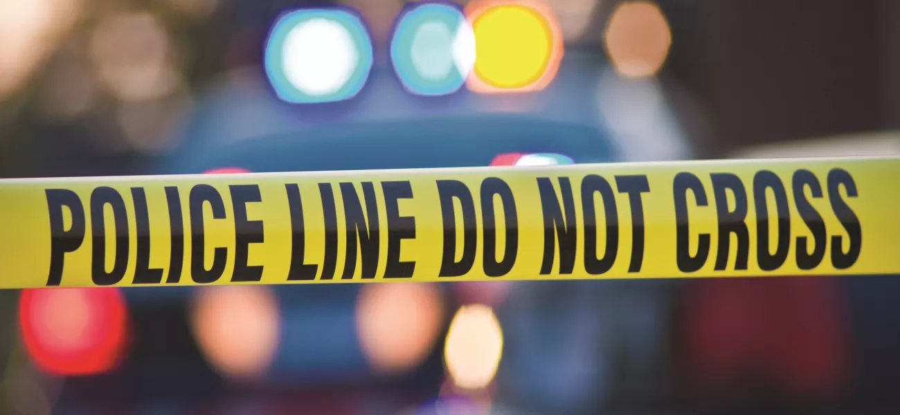 Police do not cross tape