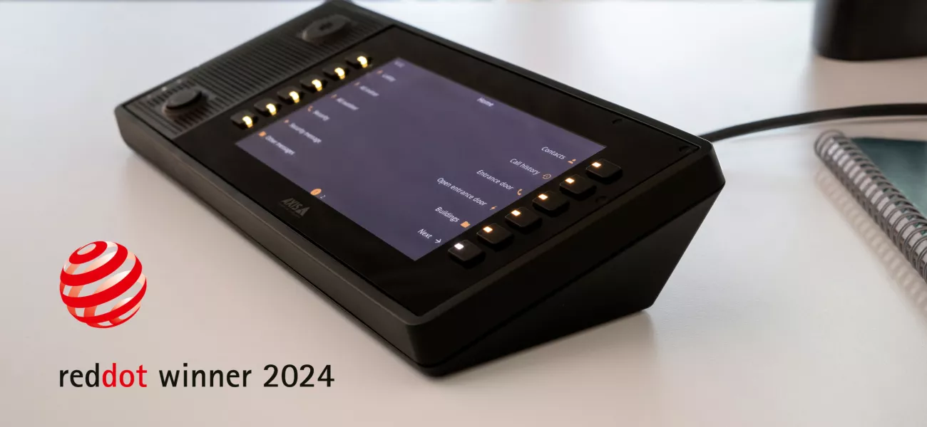 수상 경력에 빛나는 AXIS C6110 Network Paging Console