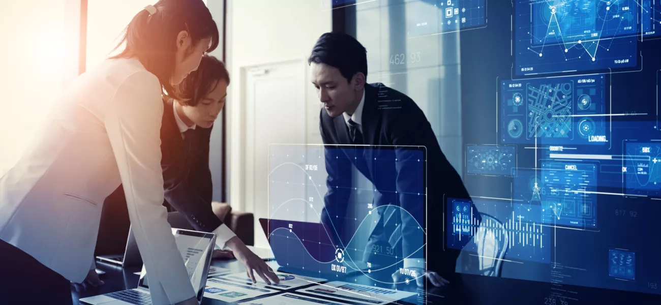 Business group virtual screens