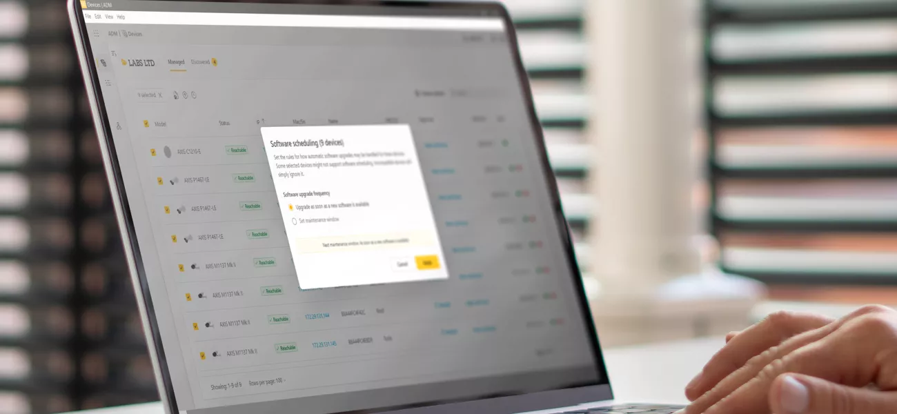 Easily manage your Axis devices, anytime, anywhere with AXIS Device Manager Edge