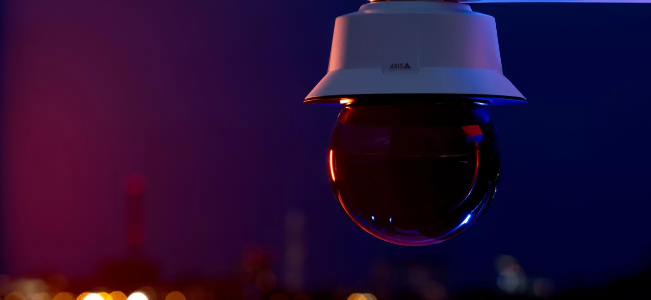 AXIS Q6355-LE at night