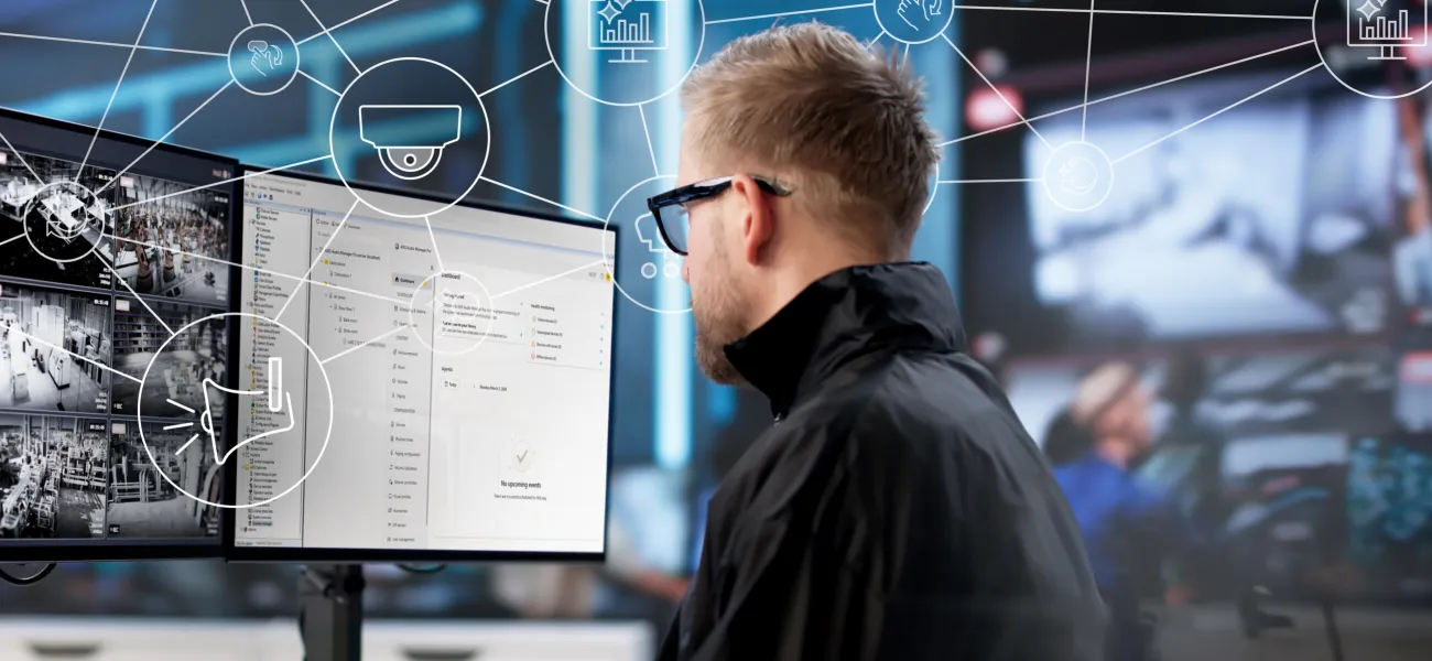 Operator using AXIS Optimizer for XProtect version 5.8