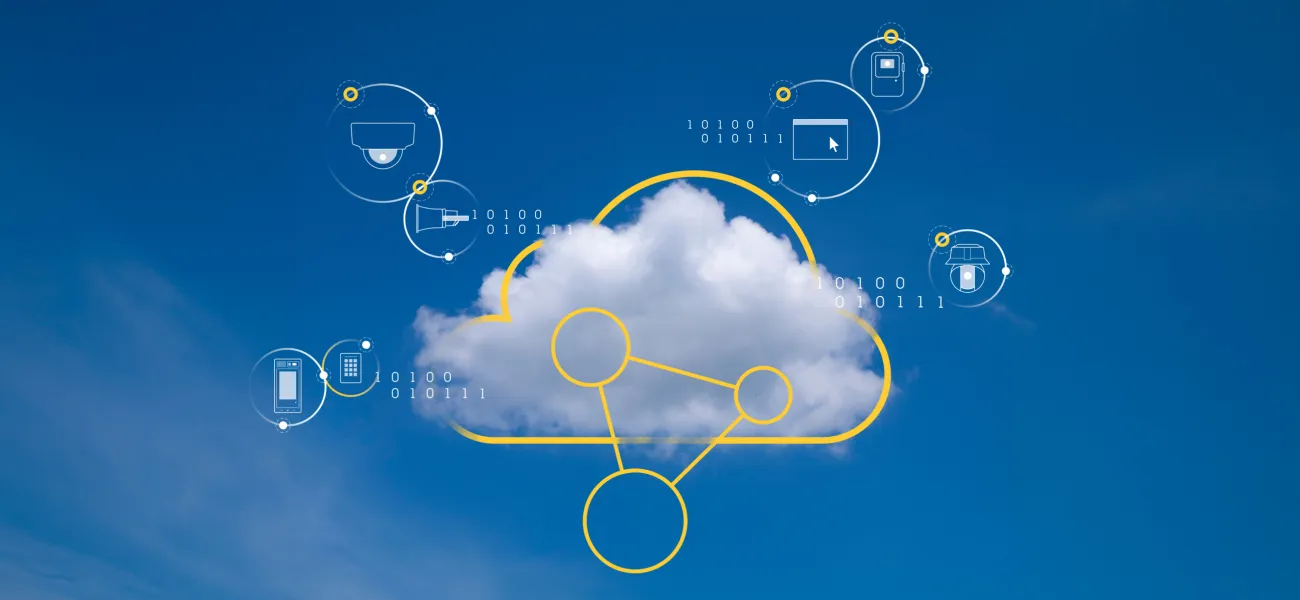 Schematic over cloud video surveillance 