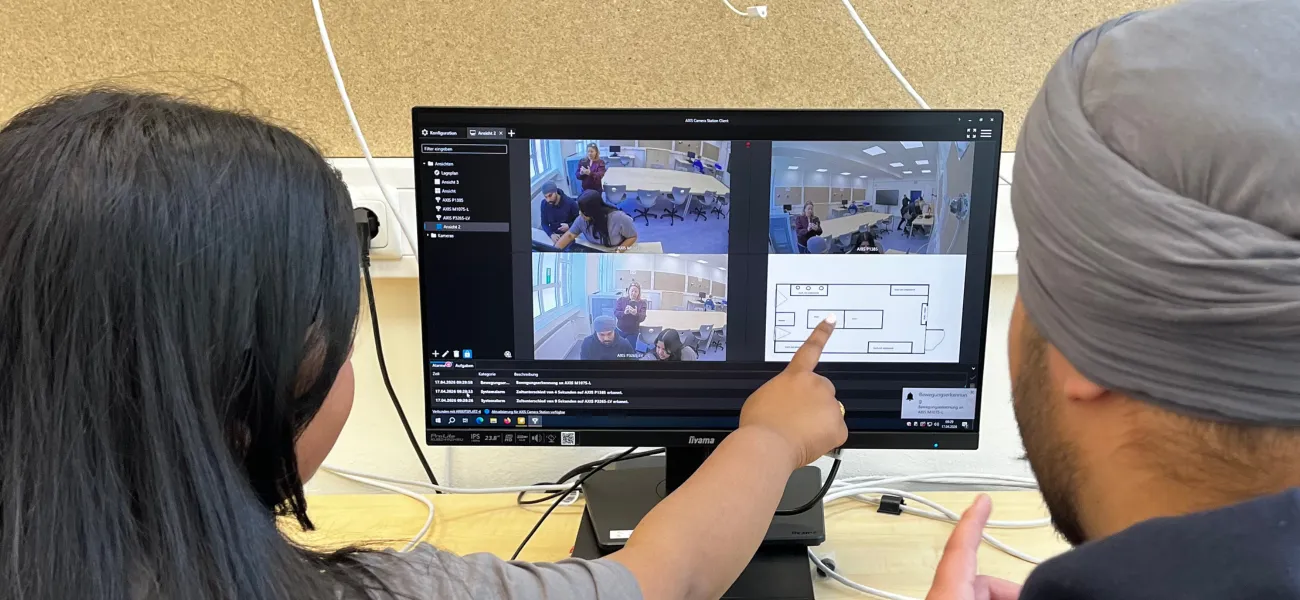 Berufskolleg West in Essen - school project with Axis cameras
