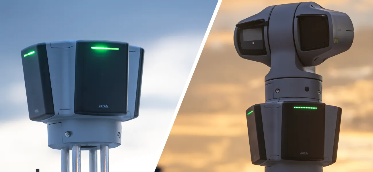 AXIS D2124-VE Radar paired with AXIS Q6225-LE PTZ Camera