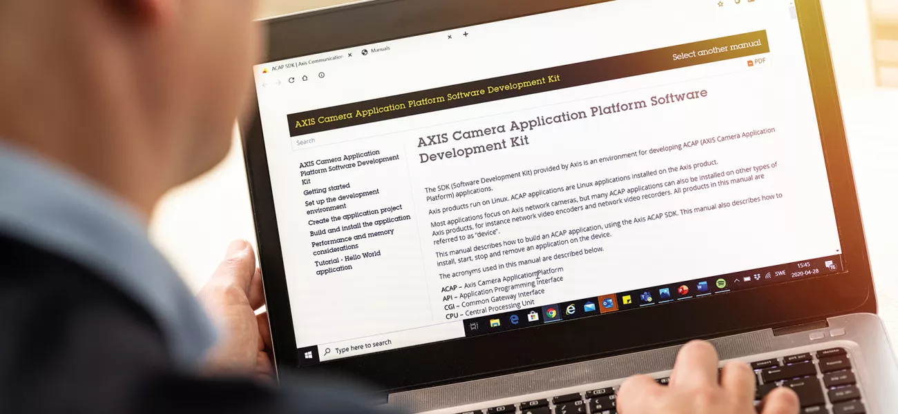 AXIS Camera Application Platform Software