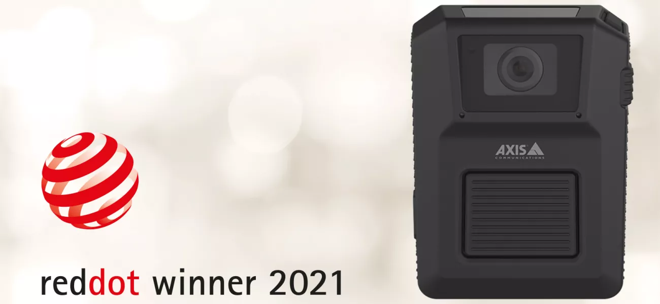 AXIS W100 Body Worn Camera wins Red Dot for high design quality