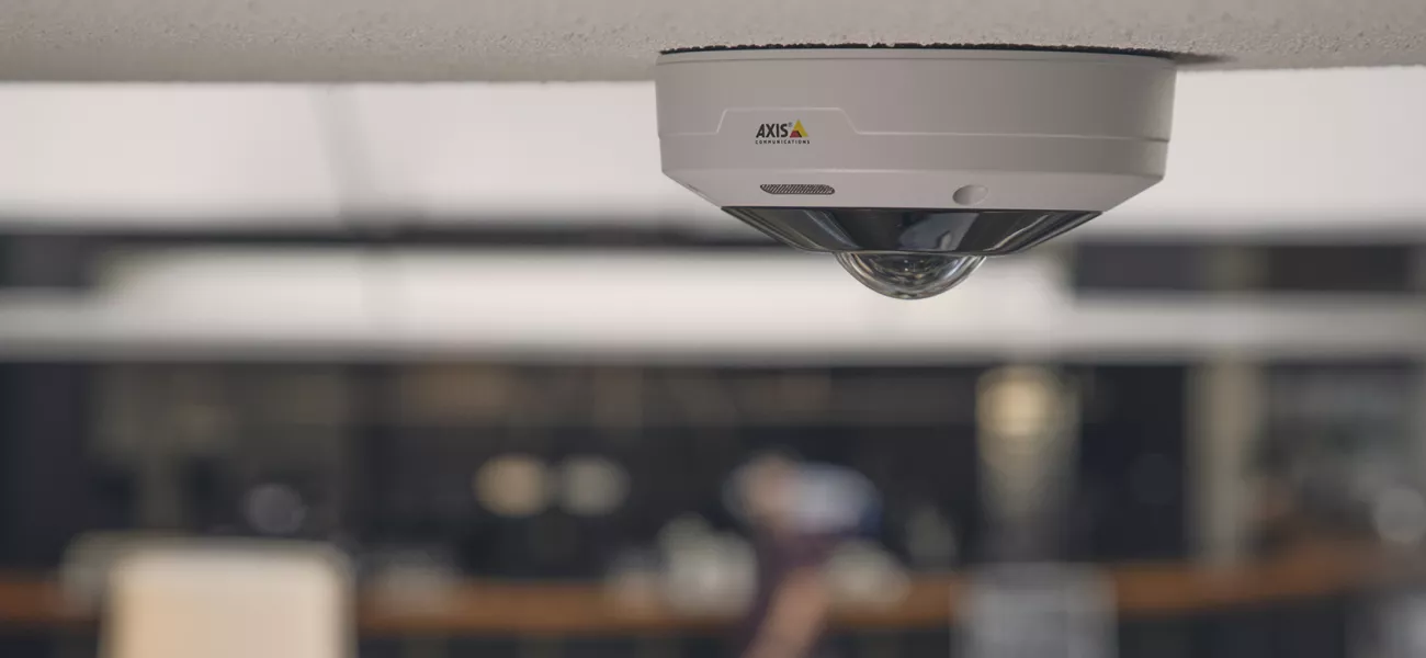 AXIS M4308-PLE an outdoor-ready mini dome offering panoramic overviews