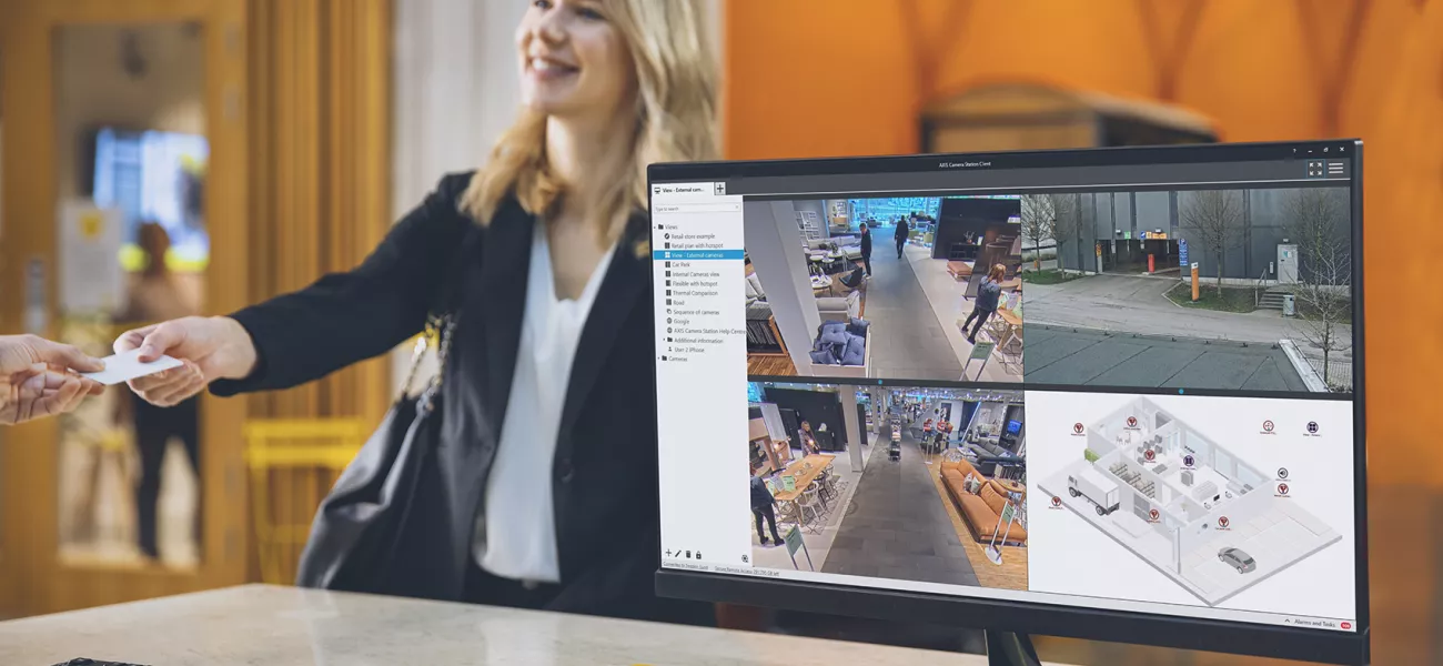 AXIS Camera Stations secure entry