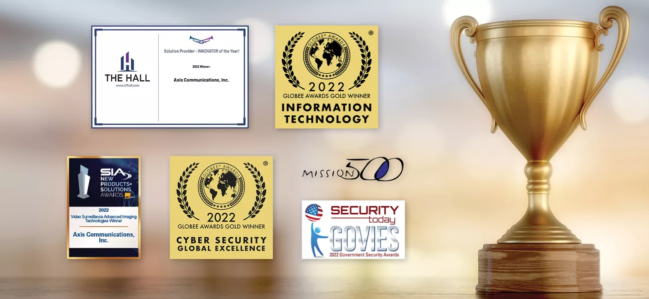 Axis Communications Recognized with Multiple Industry Awards in First Half of 2022