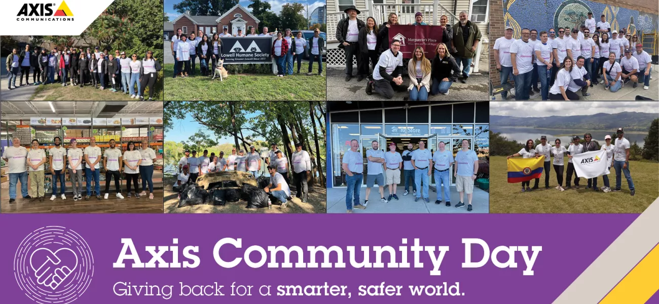 Teams of Axis employees across the Americas volunteer in their local communities for inaugural Axis Community Day