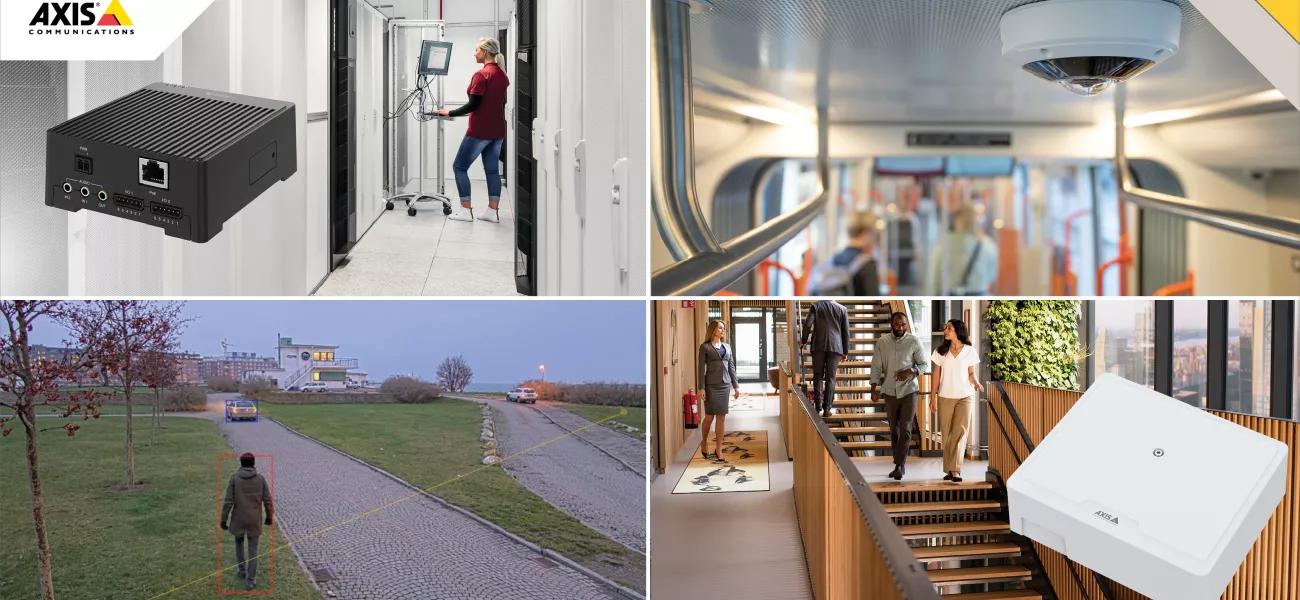 Axis Communications launches new products and solutions: the D3100 Connectivity Hub, M3057-PLR Mk II Dome Camera, Axis Object Analytics time-in-area feature, and AXIS A12 Series door controllers