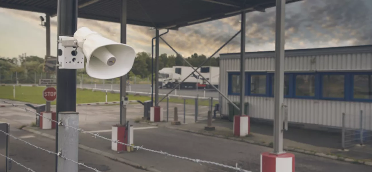 Border control with audio