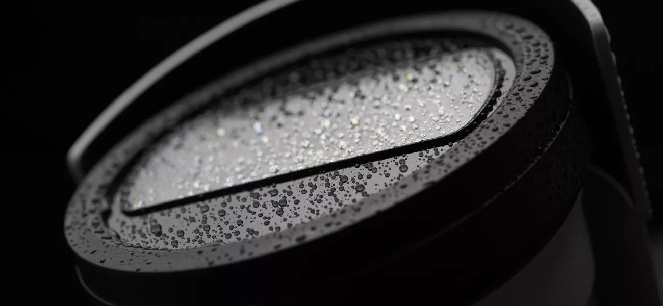 Vocht op de lens van een Axis camera