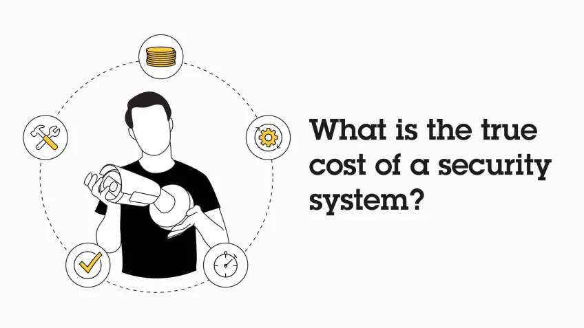 Illustration of the lifespan cost of a security system