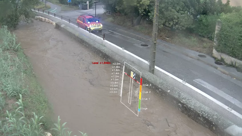 Roadside water flood