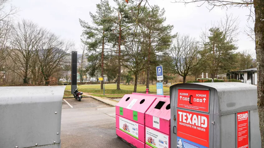 Saubere Müllablagestelle