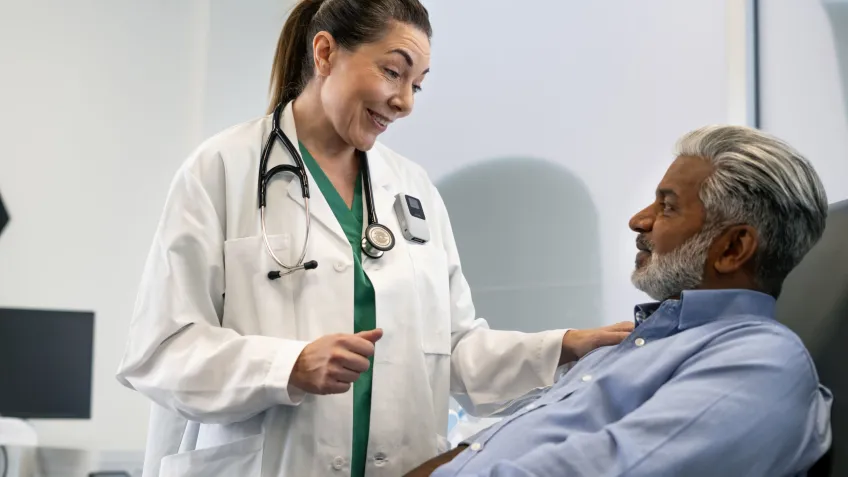 EMS responder wearing a body worn camera