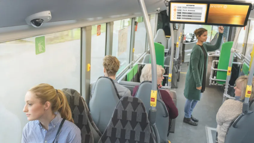 A bus surveillance camera system