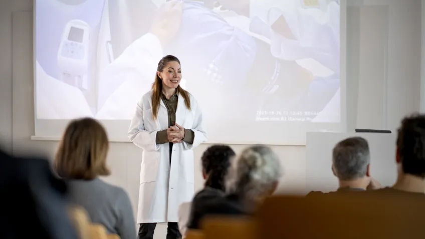 Hospital body worn cameras used for training