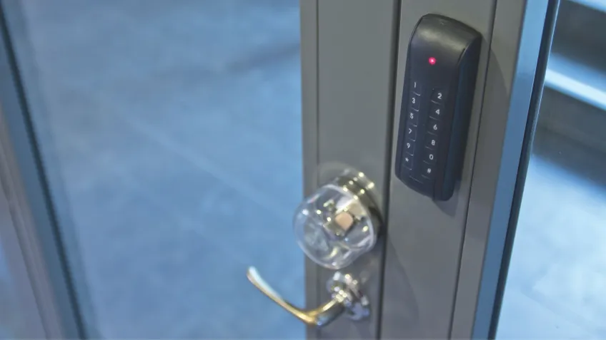 A fail-secure system with a mechanical override