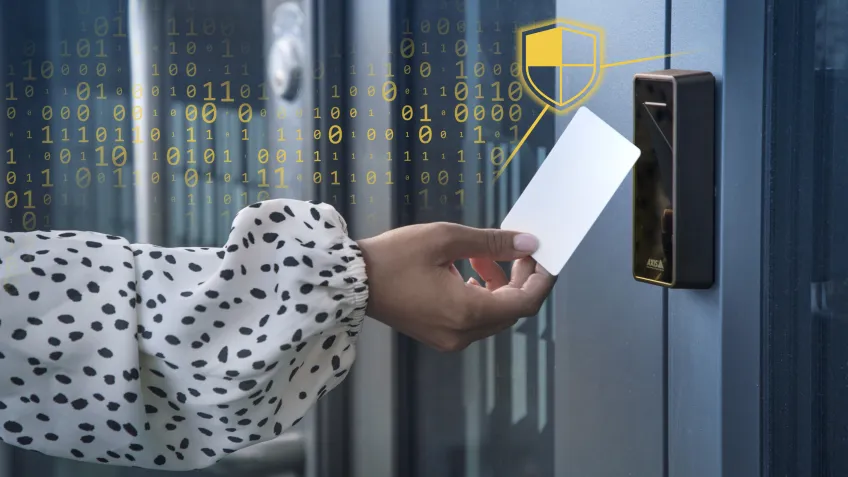 Conceptual image of cybersecure access control solutions